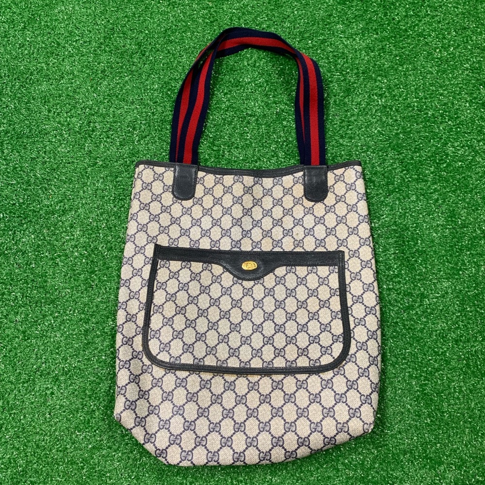 Vintage Gucci Tote Bag Supreme Monogram